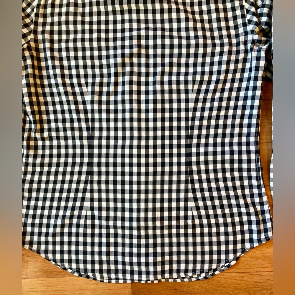 Lauren, Ralph Lauren, size M ,black and white checked 100% cotton Shirt - Picture 7 of 9